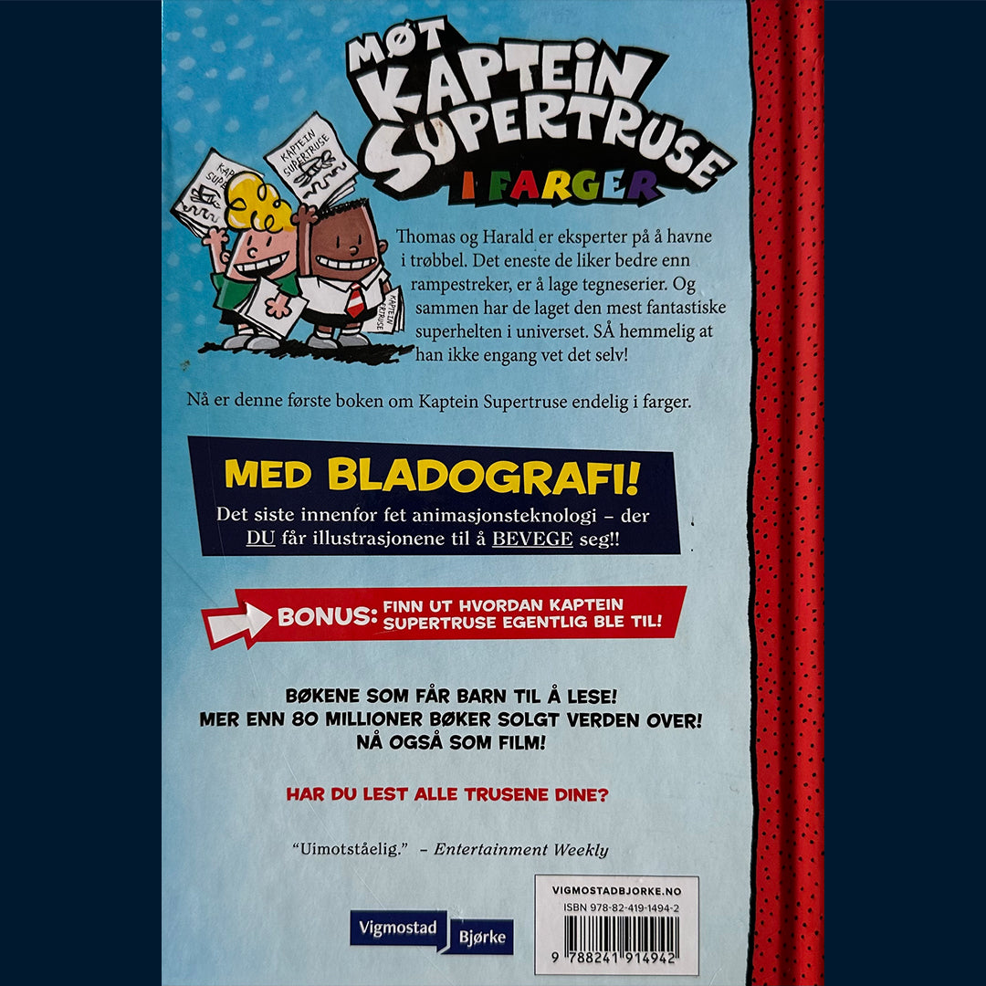 Pilkey Dav: Kaptein Supertruse (1) og de rampete robotene - Endelig i farger!