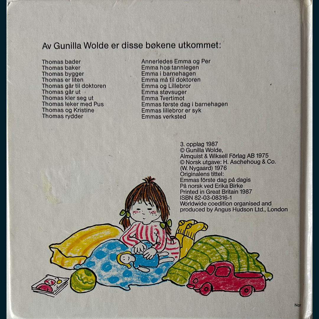 Wolde, Gunilla: Emmas første dag i barnehagen