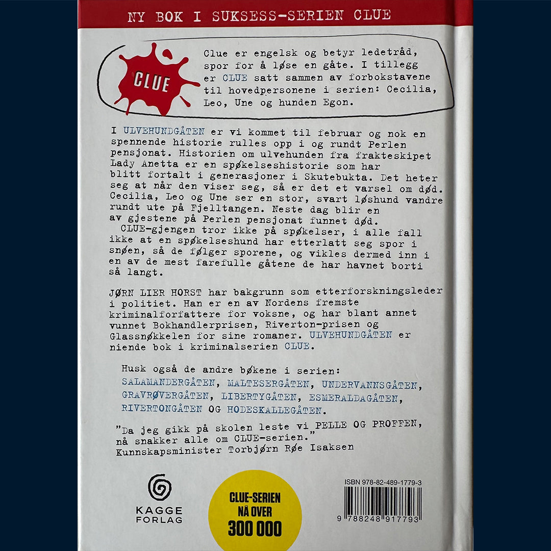 Horst, Jørn Lier: Clue (9) Ulvehundgåten (Innb.)