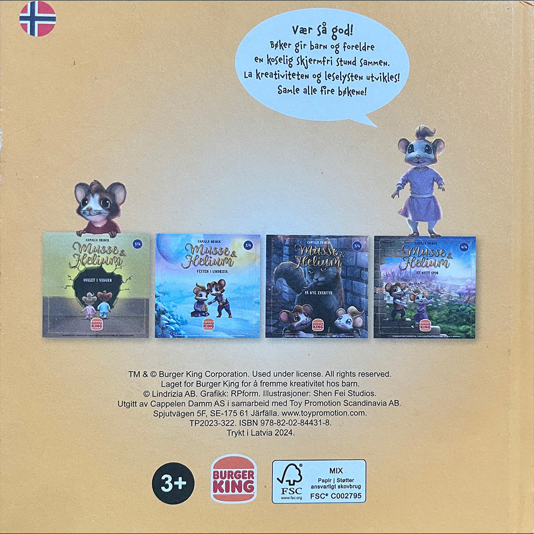 Brinck, Camilla: Musse og Helium (3/4) - På nye eventyr