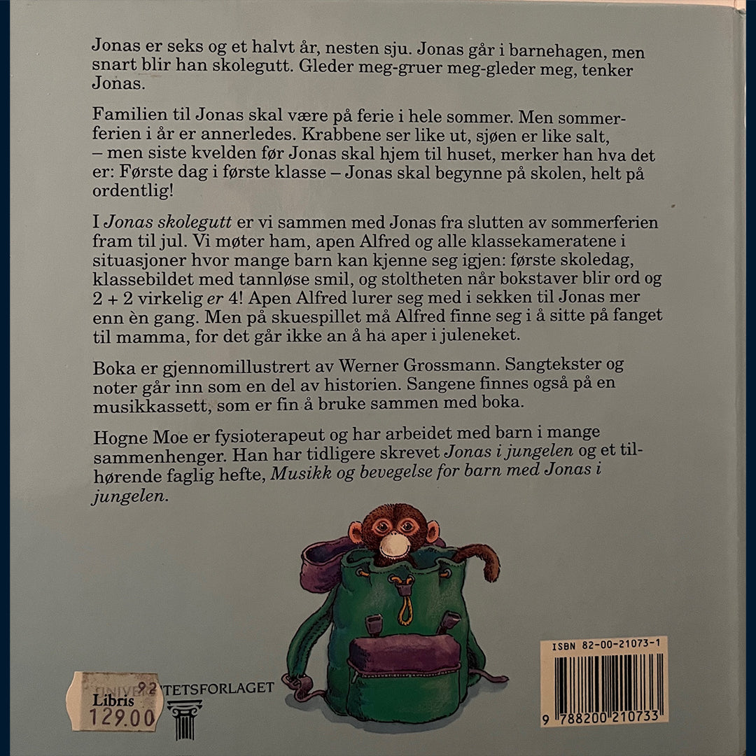 Moe, Hogne: Jonas (nesten) skolegutt