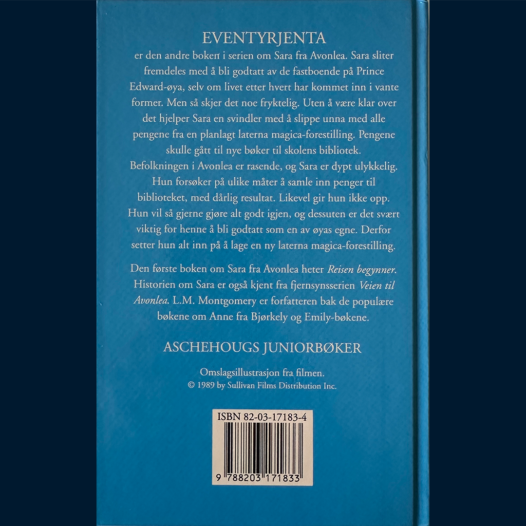 Montgomery, Lucy M: Sara fra Avonlea (2) Eventyrjenta (1993)