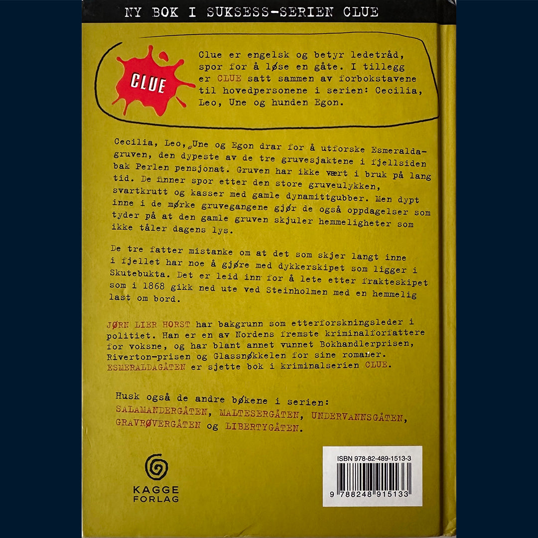 Horst, Jørn Lier: Clue (6) Esmaraldagåten (Innb.)