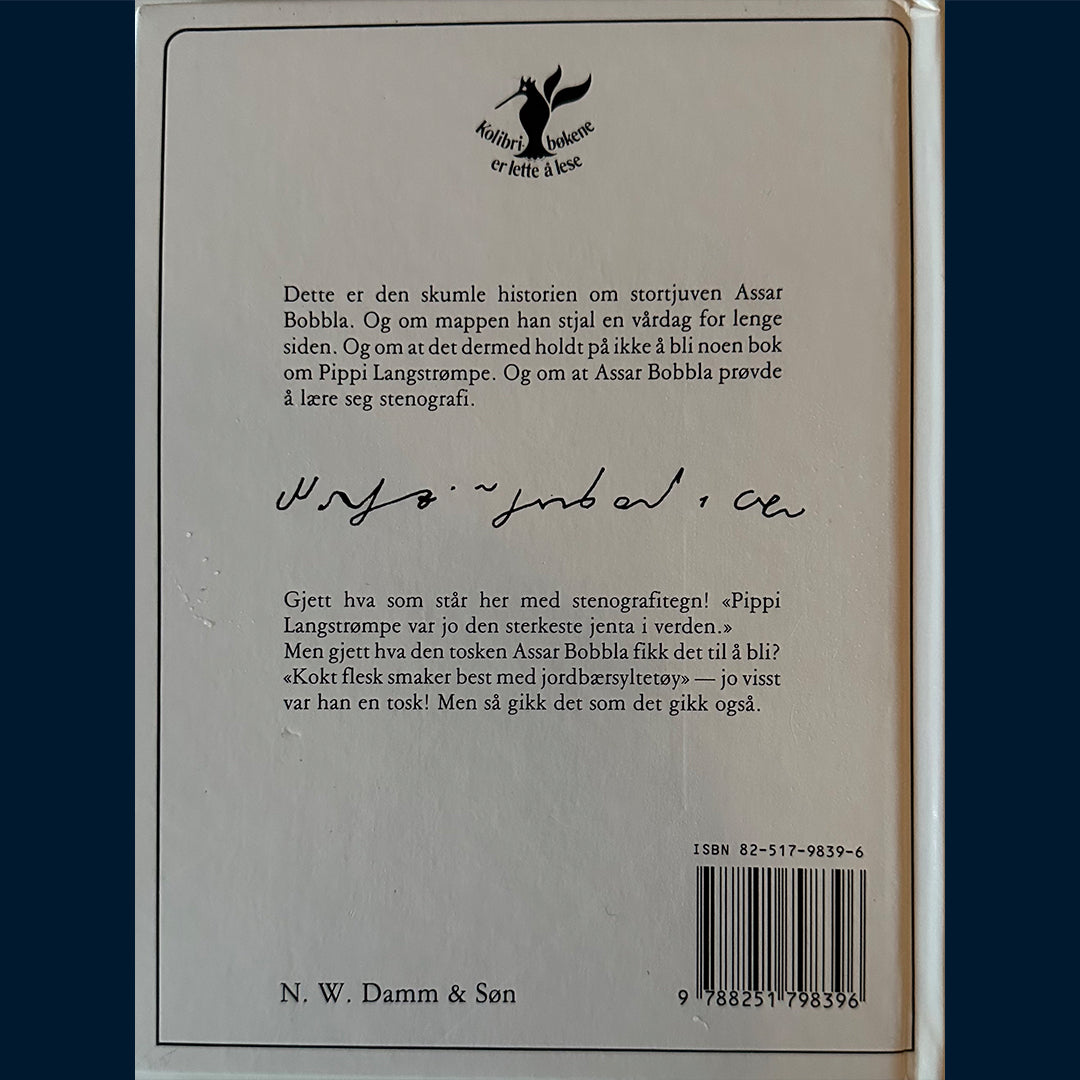 Lindgren, Astrid: Assar Bobbla (Da det nesten ikke ble en bok om Pippi Langstrømpe)