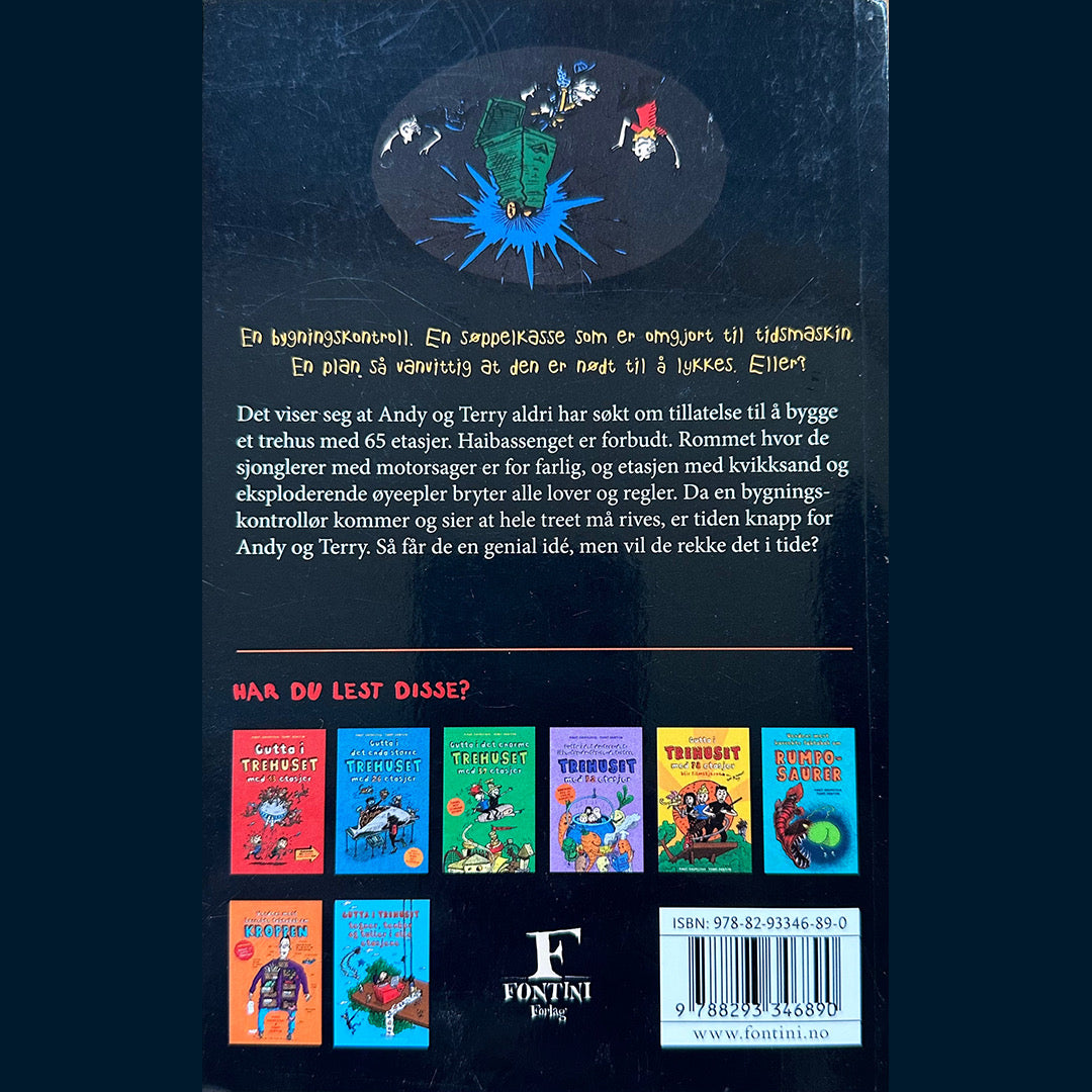 Griffiths, Andy: (5) Gutta i trehuset med 65 etasjer som viser seg å ikke være godkjent av bygningsetaten (og som derfor må rives)! (Pocket)