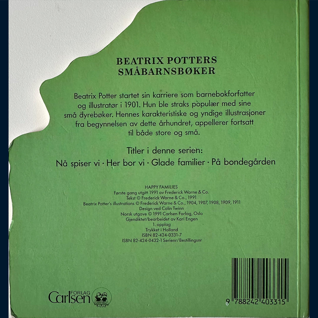 Potter, Beatrix: Glade familier (Din første pekebok)