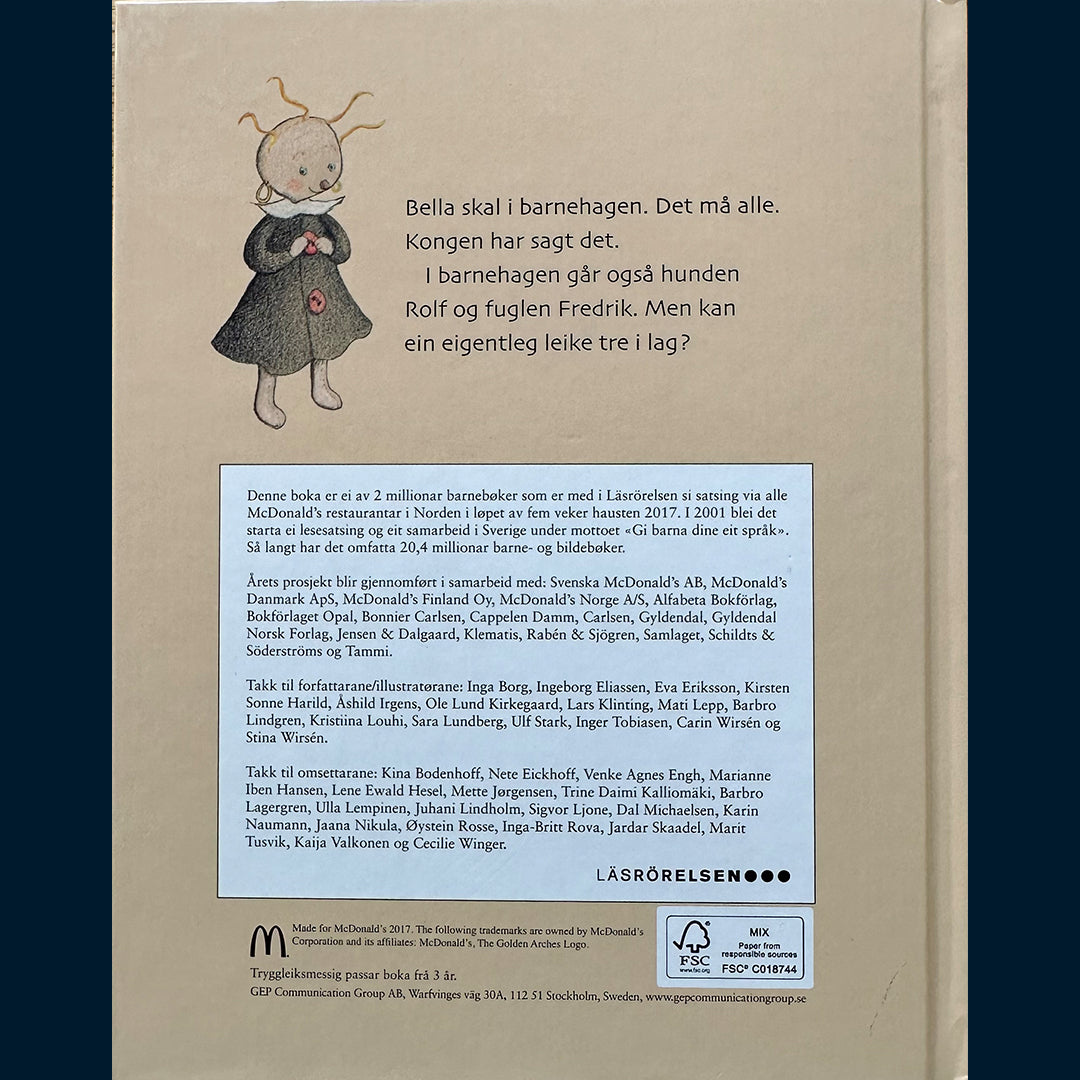 Lindgren, Barbro: Bella i barnehagen (Nynorsk)
