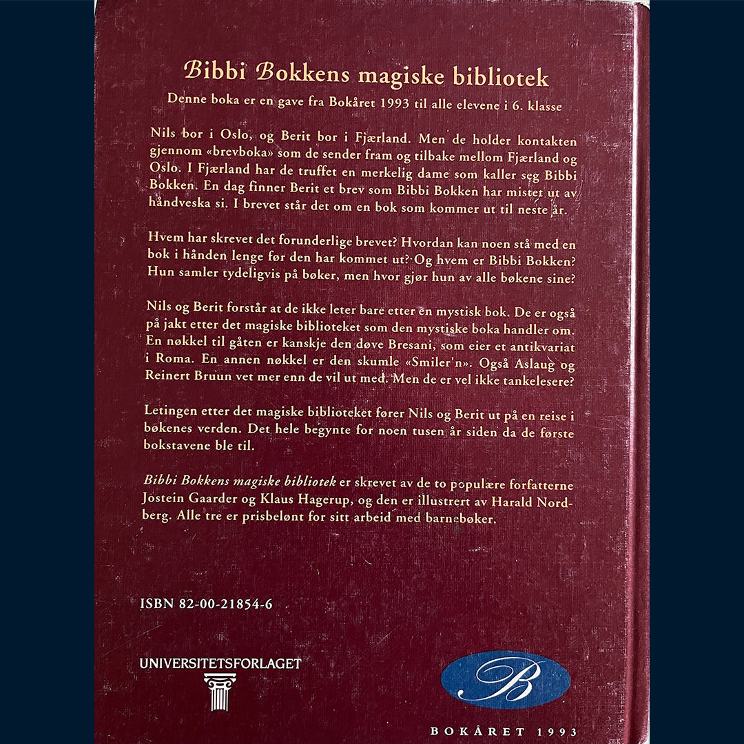Gaarder, Jostein og Hagerup, Klaus: Bibbi Bokkens magiske bibliotek