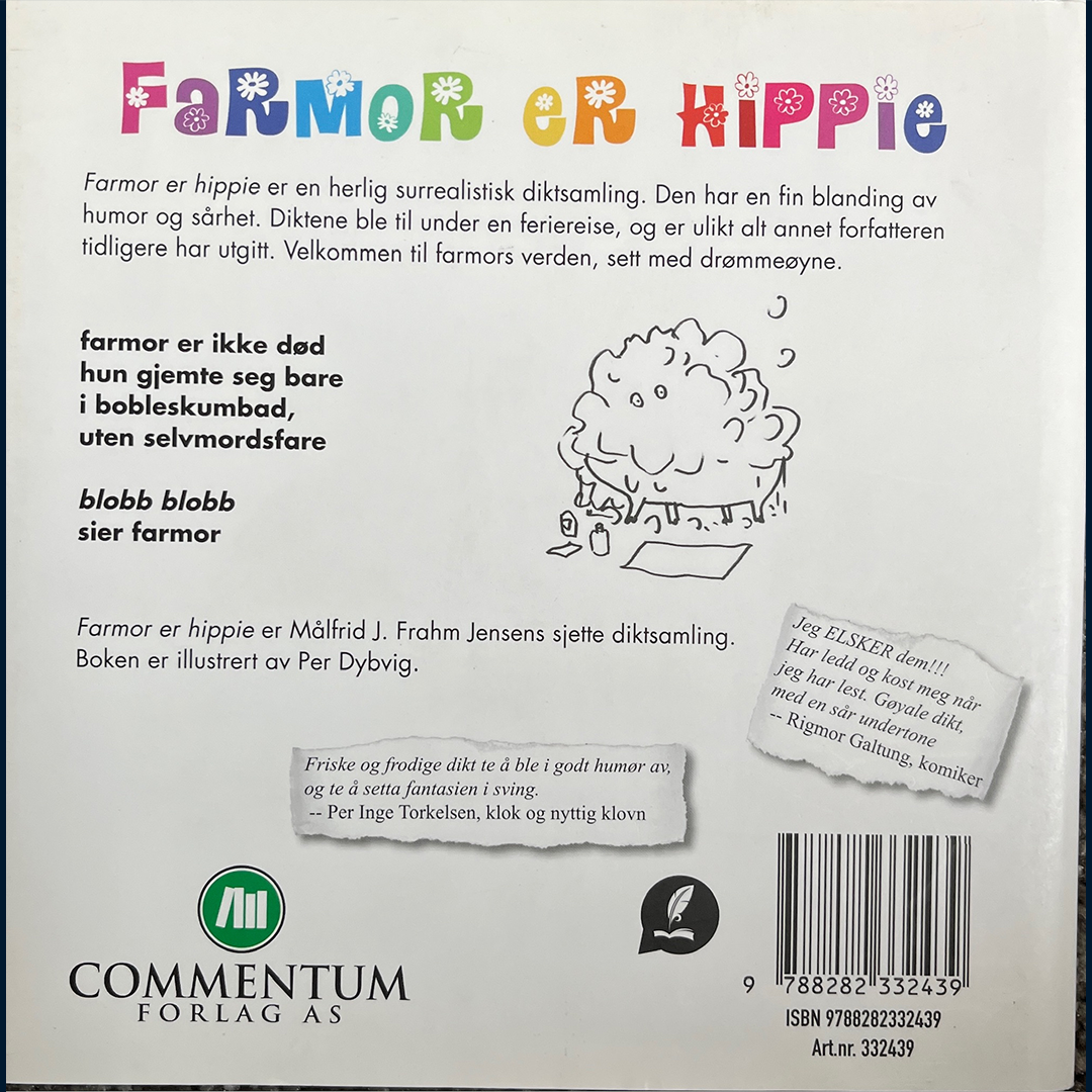 Jensen, Målfrid J. Frahm: Farmor er hippie