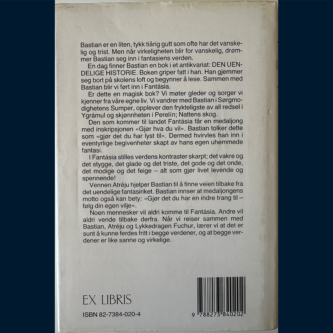 Ende, Michael: Den uendelige historie - Fra A til Å (Ex Libris 1986)