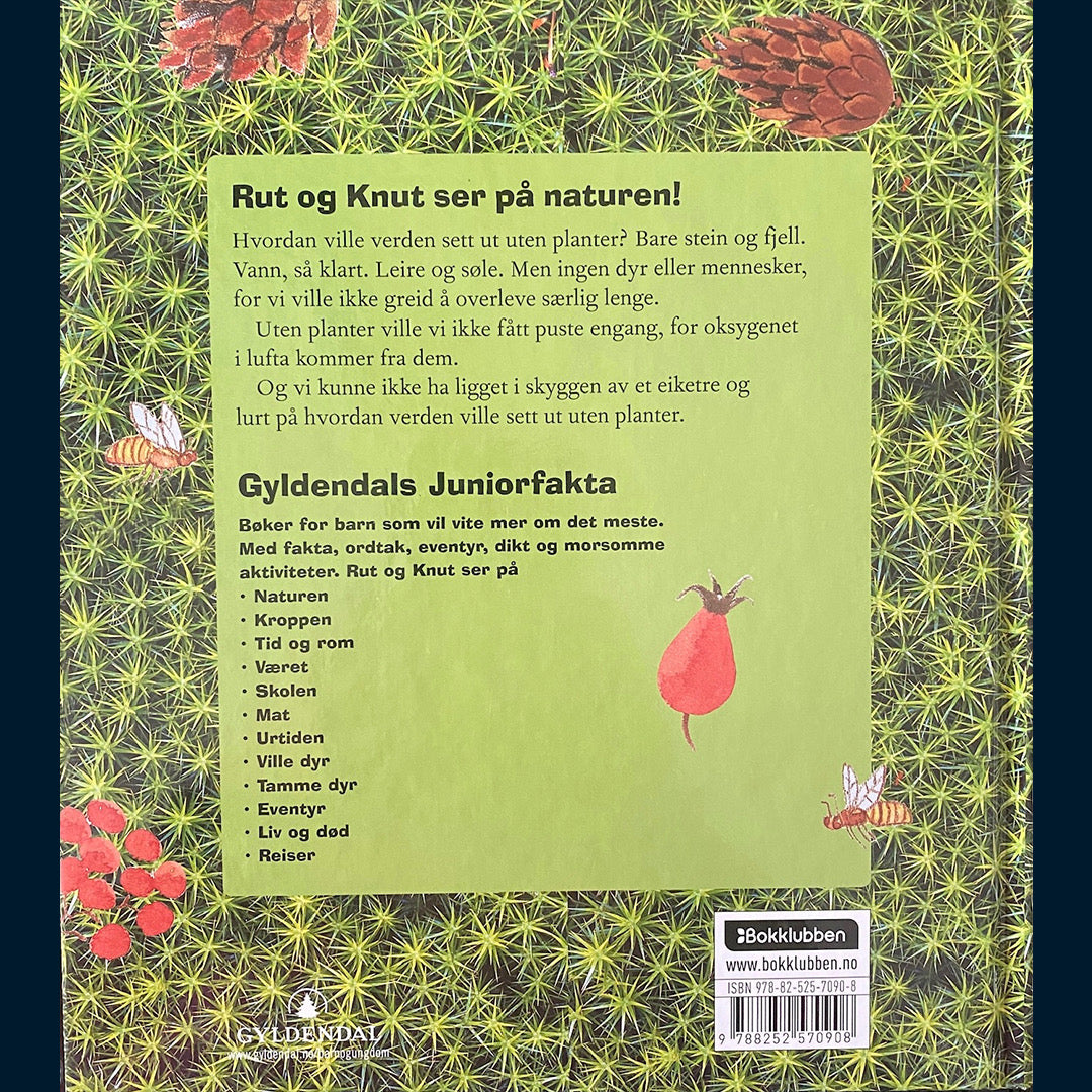Gyldendals Juniorfakta: Rut og Knut ser på naturen - kongler og grønt gress