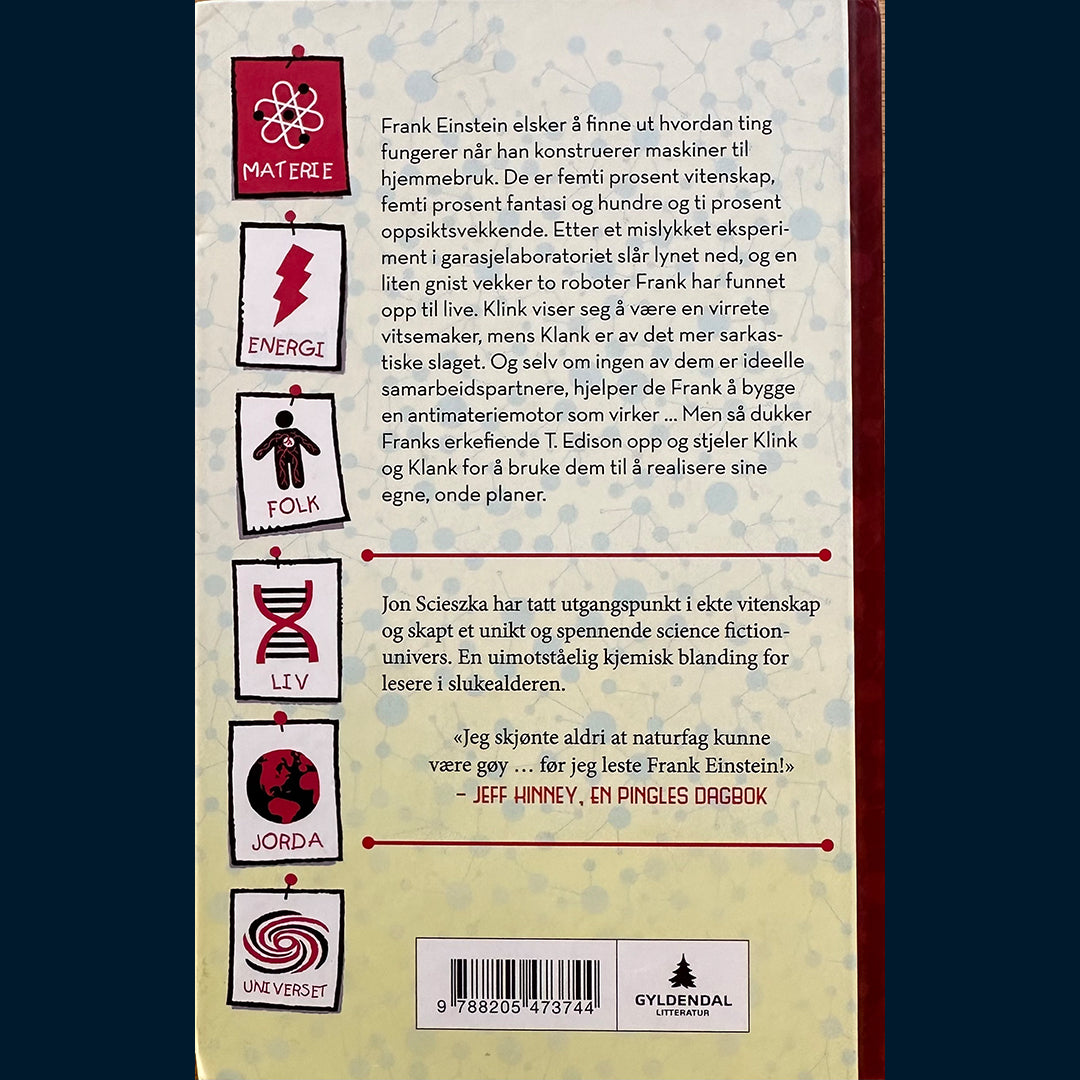 Scieszka, Jon: Frank Einstein og Antimaterie-motoren