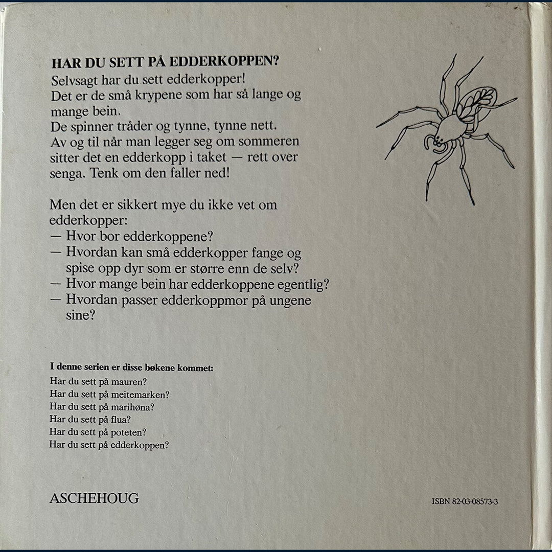 Ingves, Gunilla: Har du sett på edderkoppen?