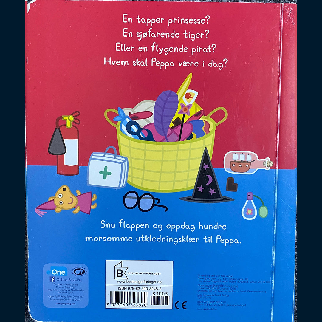 Flipp-flapp Peppa - med hundre ulike kombinasjoner av utkledningsklær