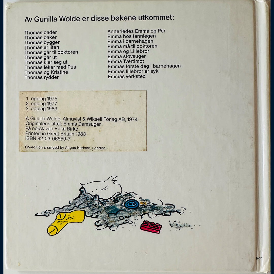 Wolde, Gunilla: Emma støvsuger (1983)