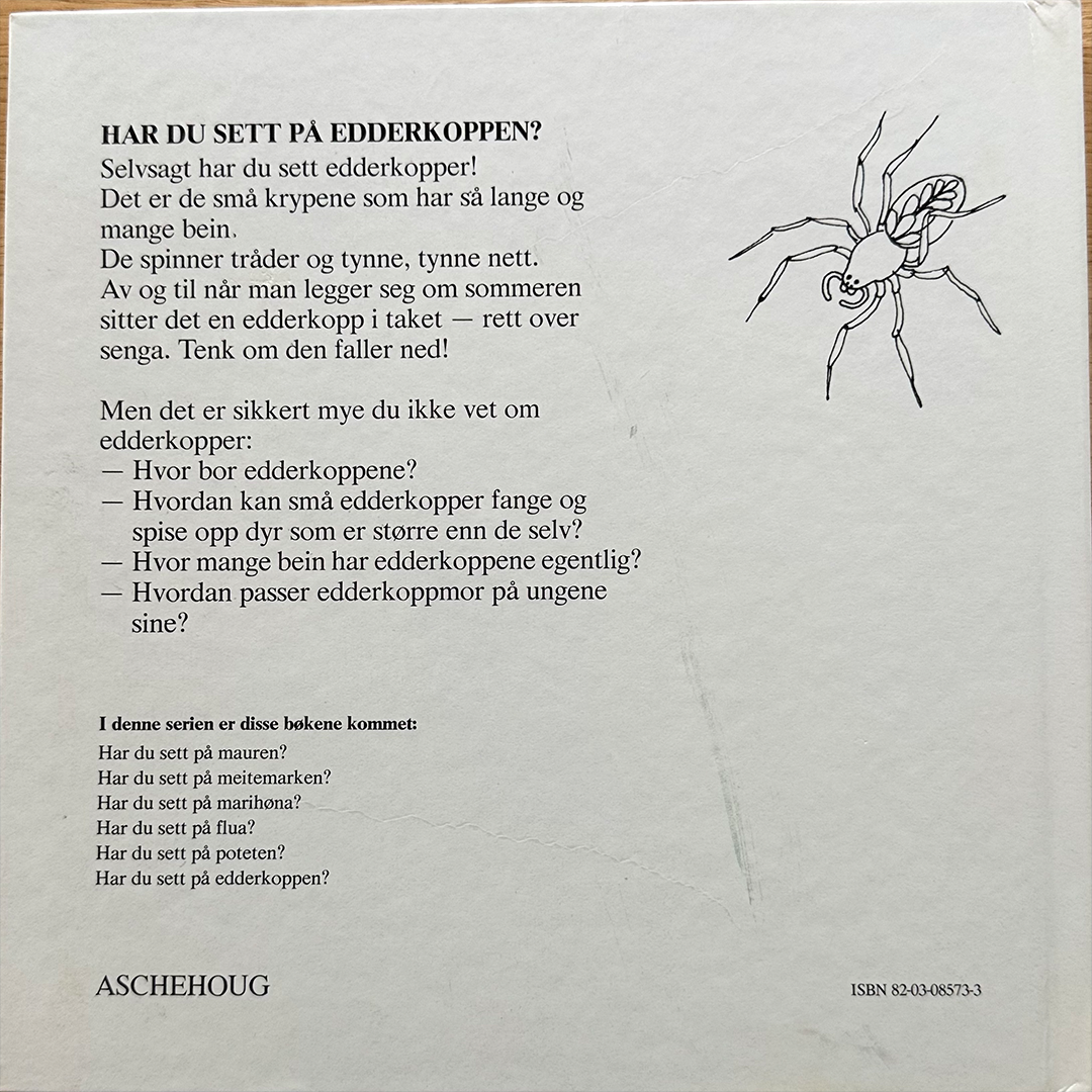 Ingves, Gunilla: Har du sett på edderkoppen?