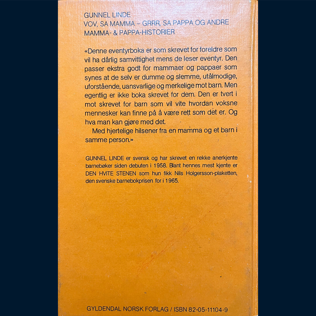 Linde, Gunnel: Vov, sa mamma - grrr, sa pappa