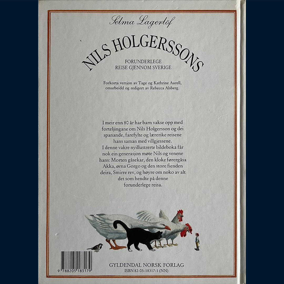 Lagerlöf, Selma: Nils Holgerssons forunderlige reise gjennom Sverige  (1989)