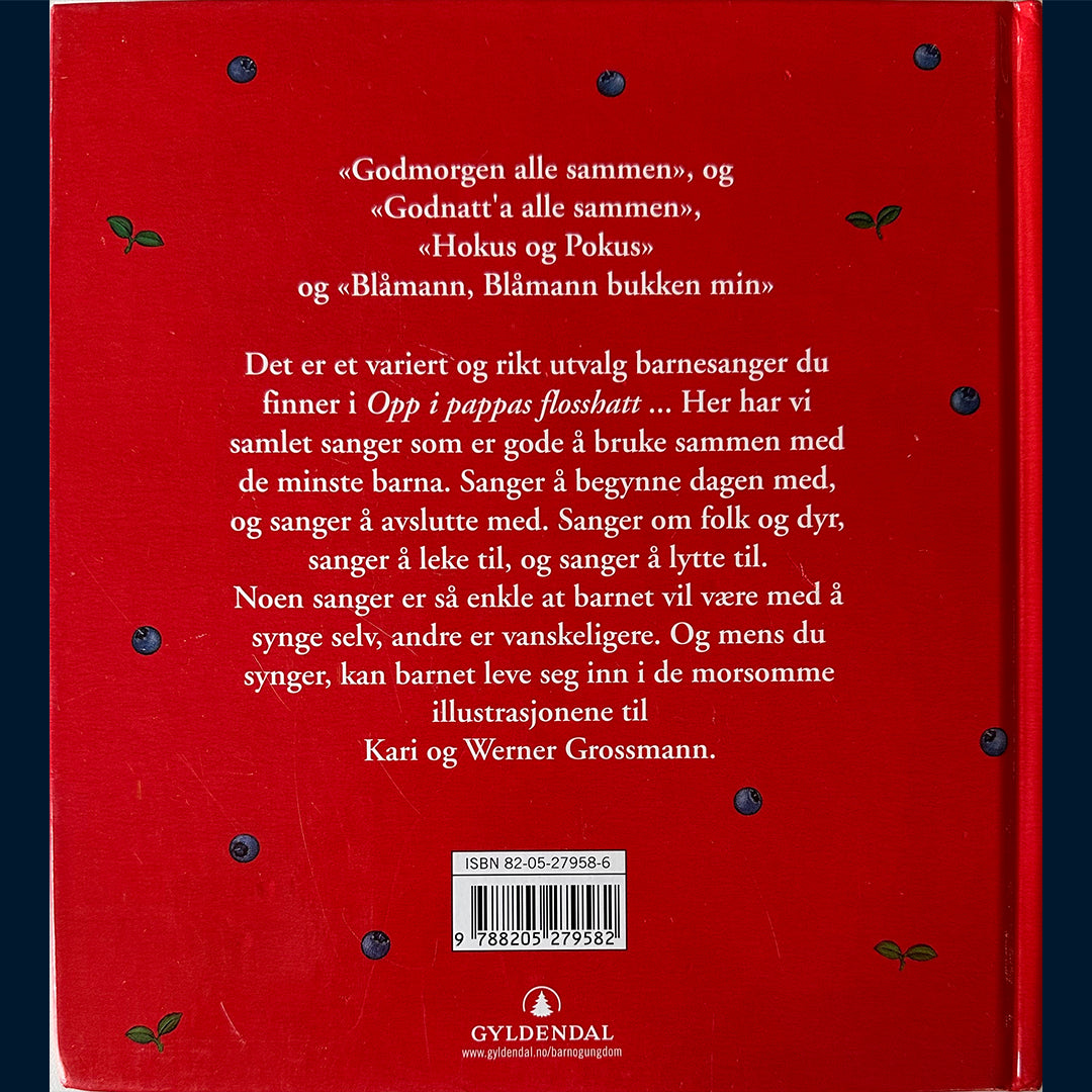 Grossmann, Kari og Werner: Opp i pappas flosshatt - Barnets første sangbok