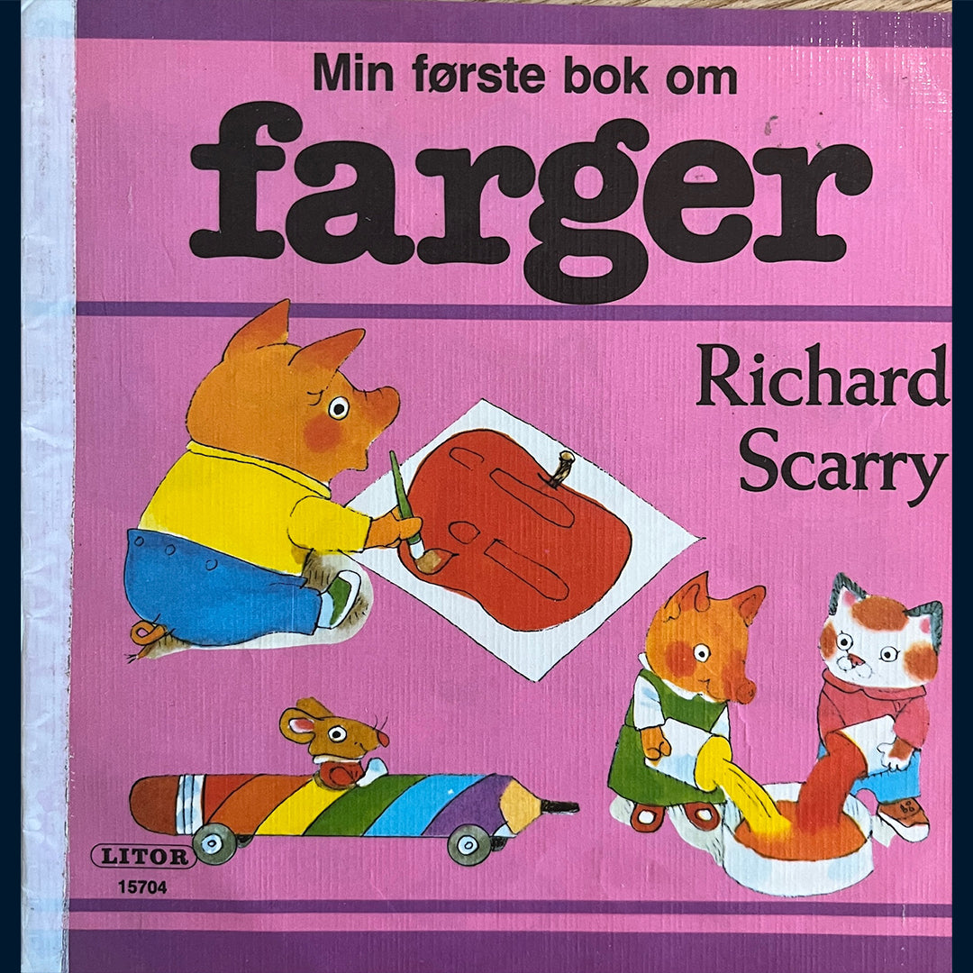 Scarry, Richard: Min første bok om farger/enkle ord/ tellebok 1-10 (3 hefter)