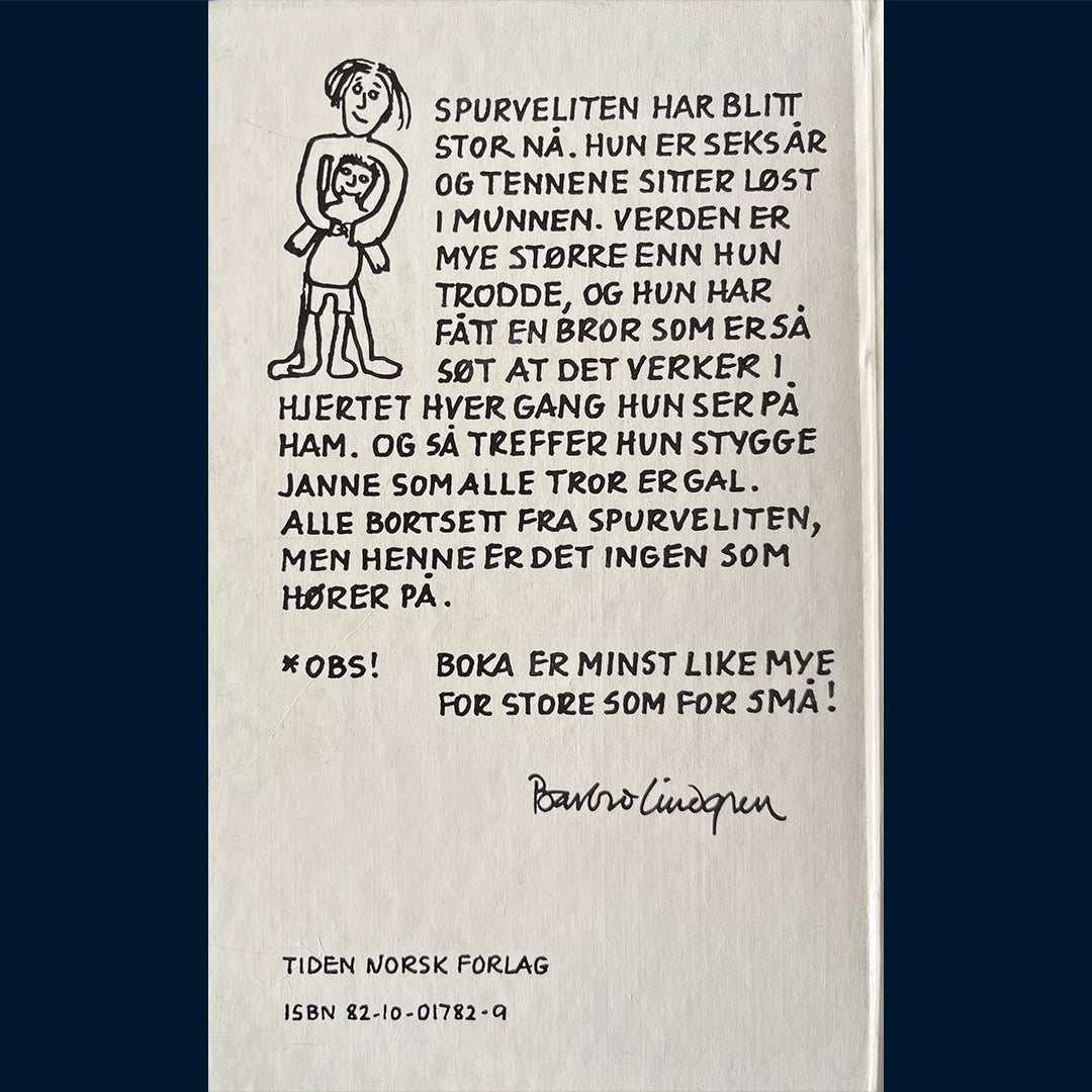 Lindgren, Barbro: Spurveliten blir stor