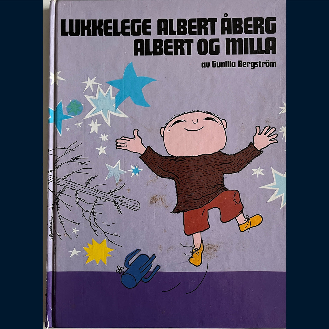 Bergström, Gunilla: Lukkelege Albert Åberg/Albert og Milla (Nynorsk utgave)