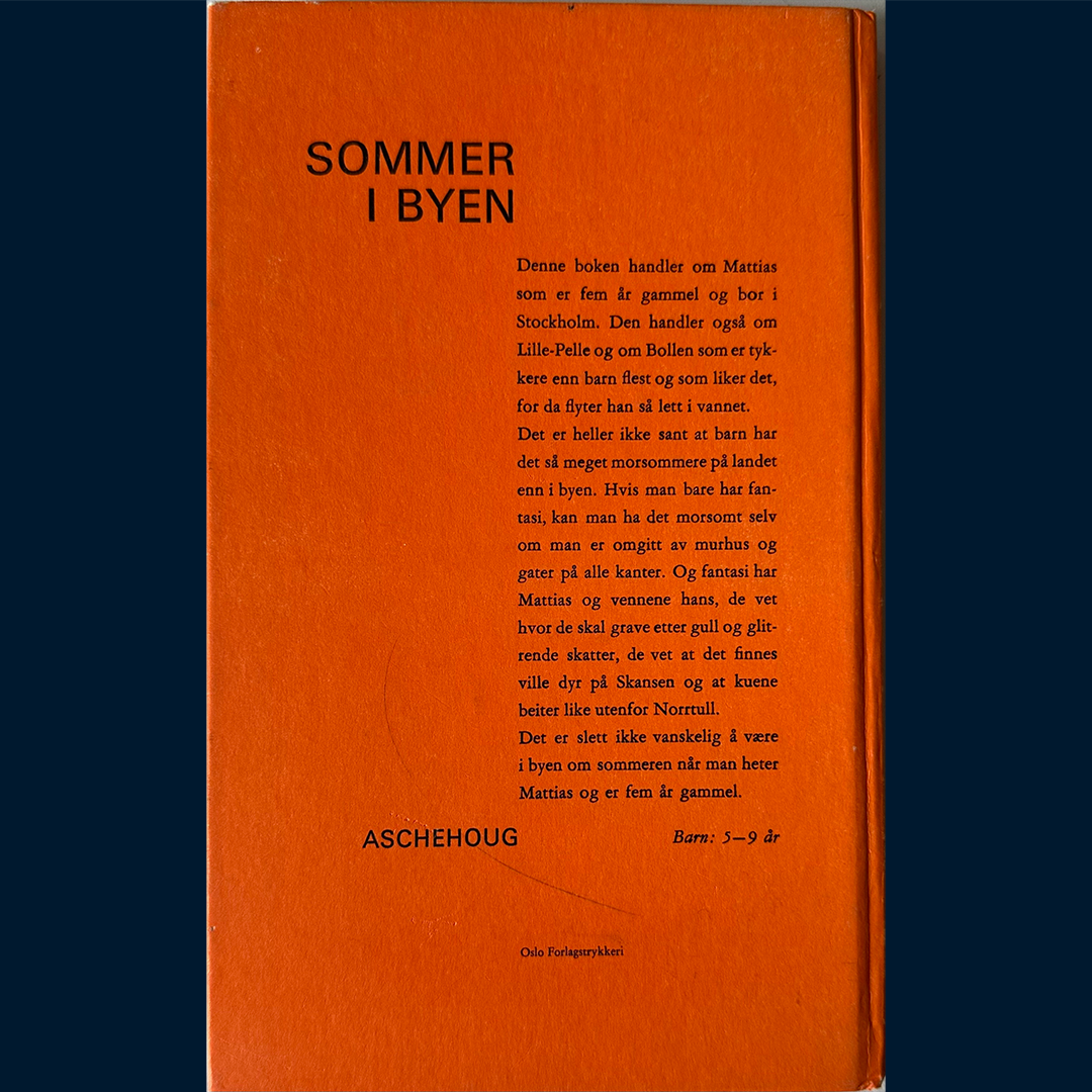 Lindgren, Barbro: Sommer i byen (1967)