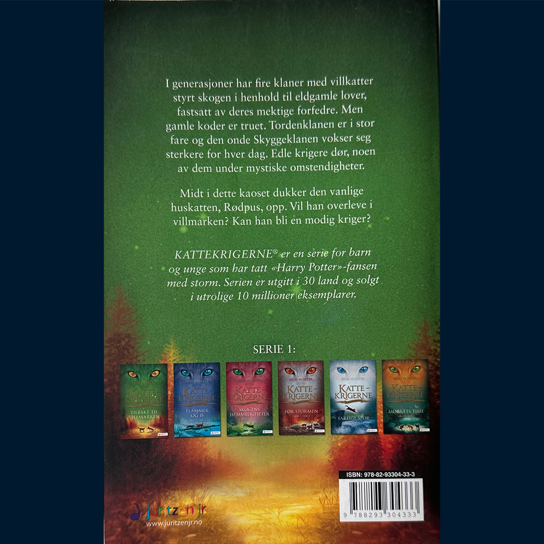 Hunter, Erin: Kattekrigerne (Serie 1 - bok 1) Tilbake til villmarken (Pocket)