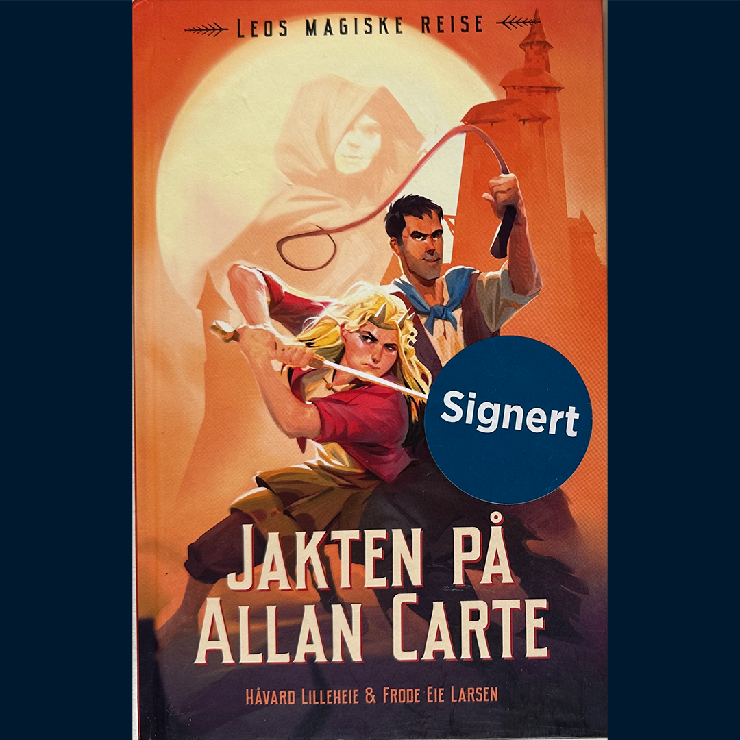 Lilleheie, Håvard og Larsen, Frode Eie: Leos magiske reise (1) Jakten på Allan Carte (Signert)