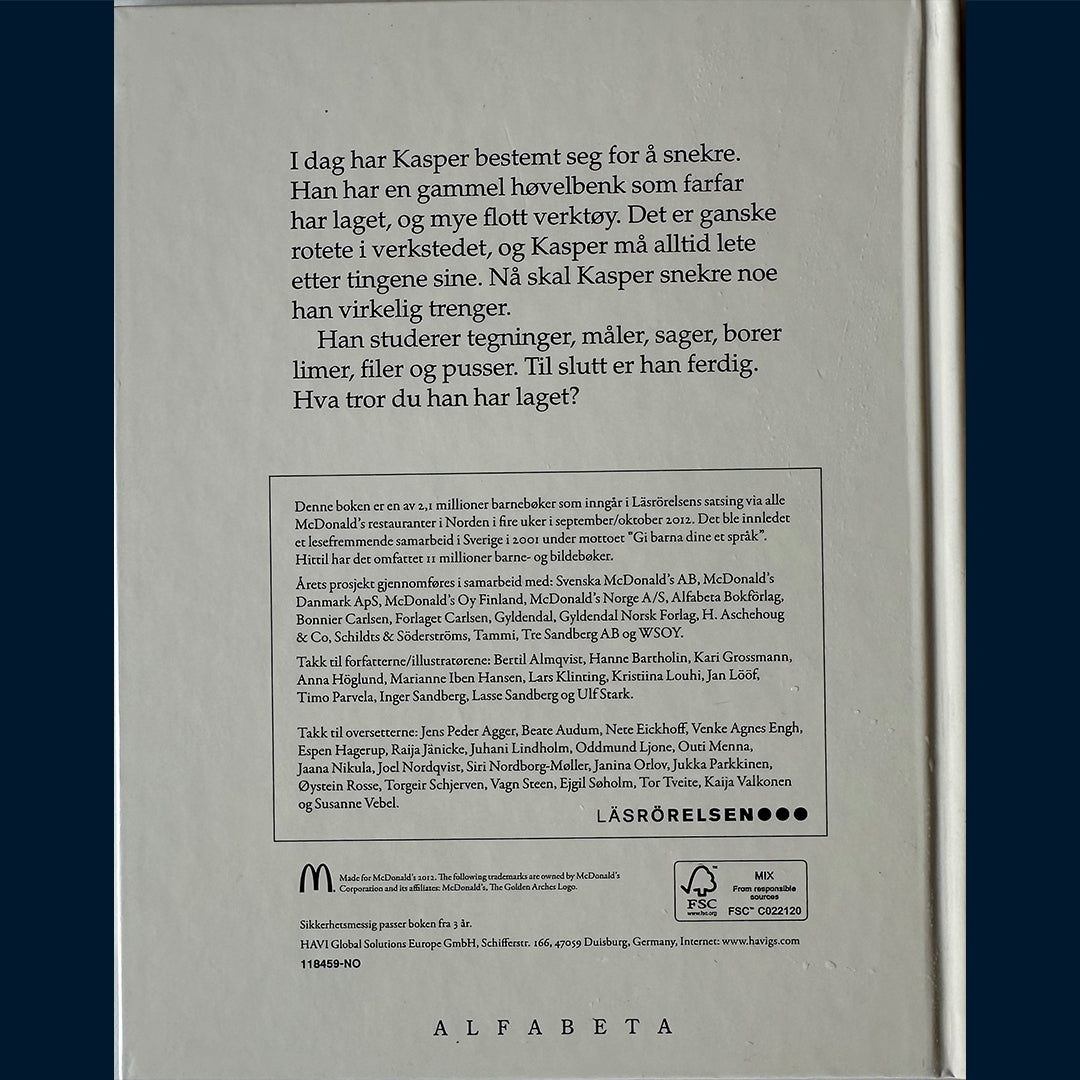 Klinting, Lars: Kasper snekrer