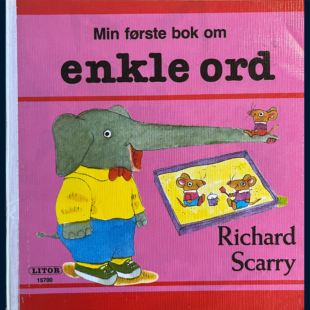 Scarry, Richard: Min første bok om farger/enkle ord/ tellebok 1-10 (3 hefter)