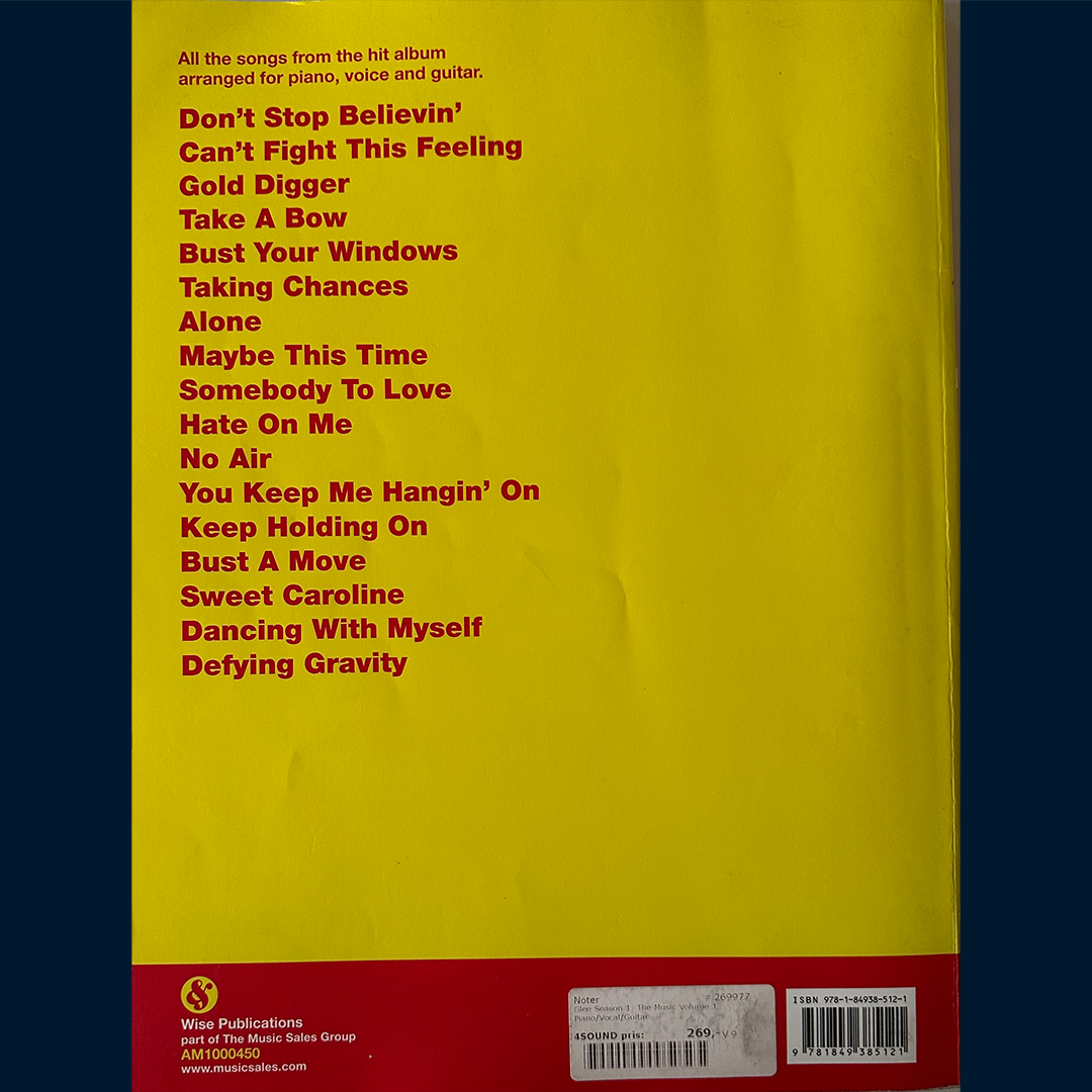 Glee: The music. Volume 1 (Noter)