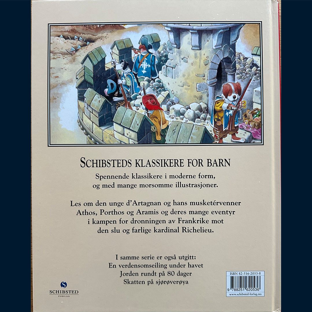 Dumas, Alexandre: De tre Musketèrer (Schibsteds klassikere for barn)