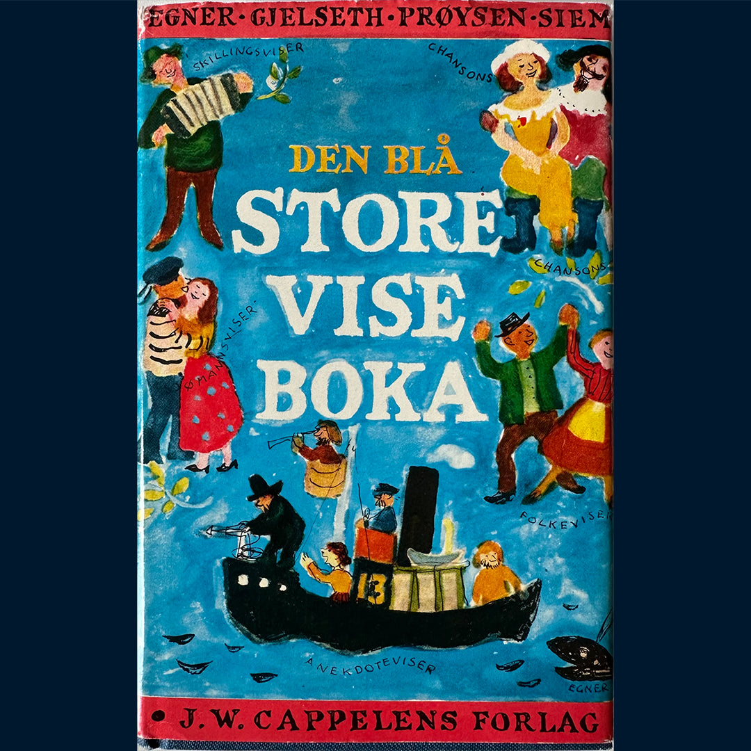 Egner, Thorbjørn: Den blå store viseboka (1968)