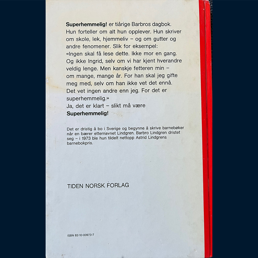 Lindgren, Barbro: Superhemmelig (1974)