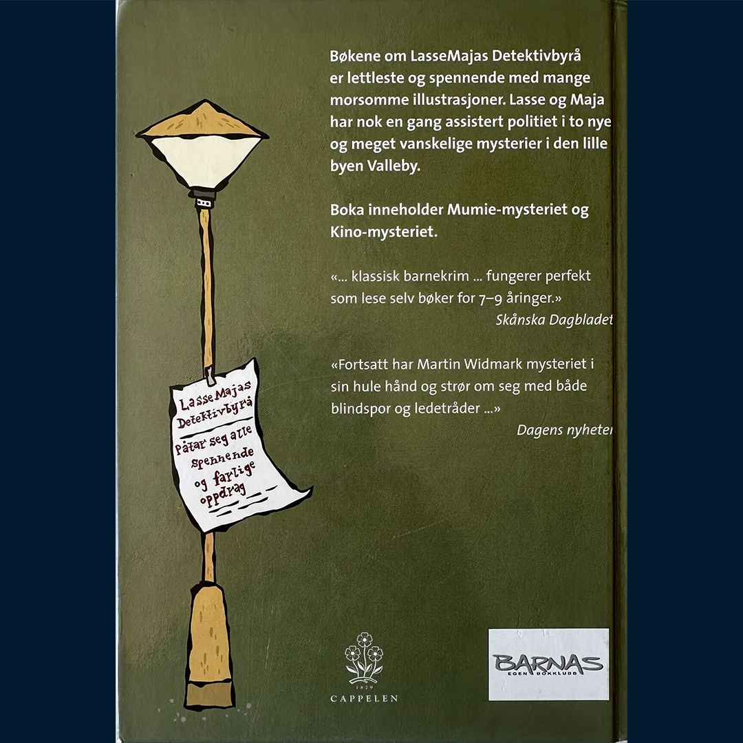 Widmark, Martin: Skumle mysterier (Mumie-mysteriet og Kino-mysteriet) LasseMajas Detektivbyrå