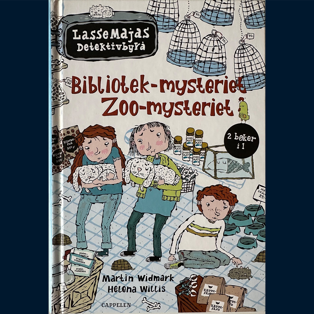 Widmark, Martin: Bibliotek-mysteriet og Zoo-mysteriet - LasseMajas Detektivbyrå