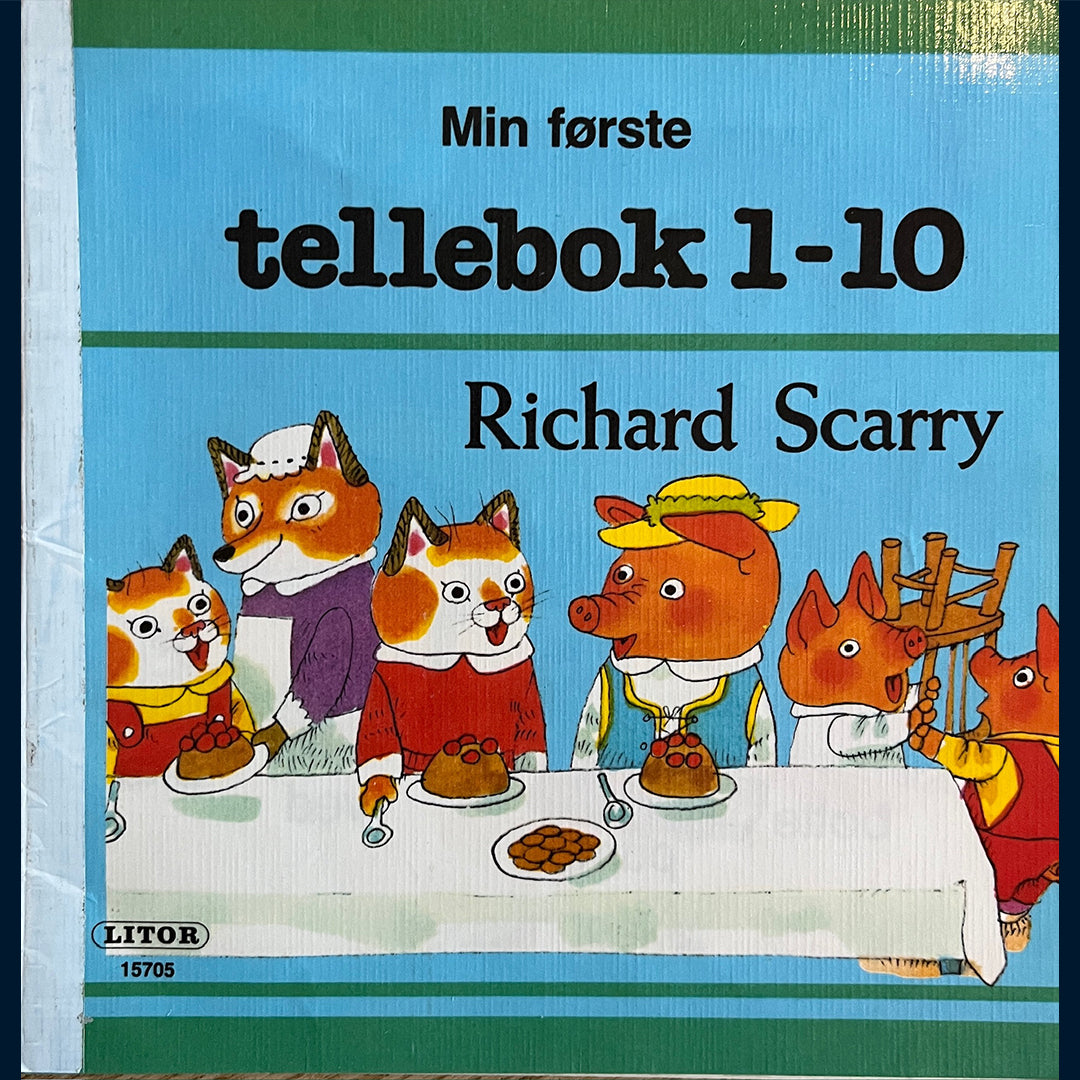 Scarry, Richard: Min første bok om farger/enkle ord/ tellebok 1-10 (3 hefter)
